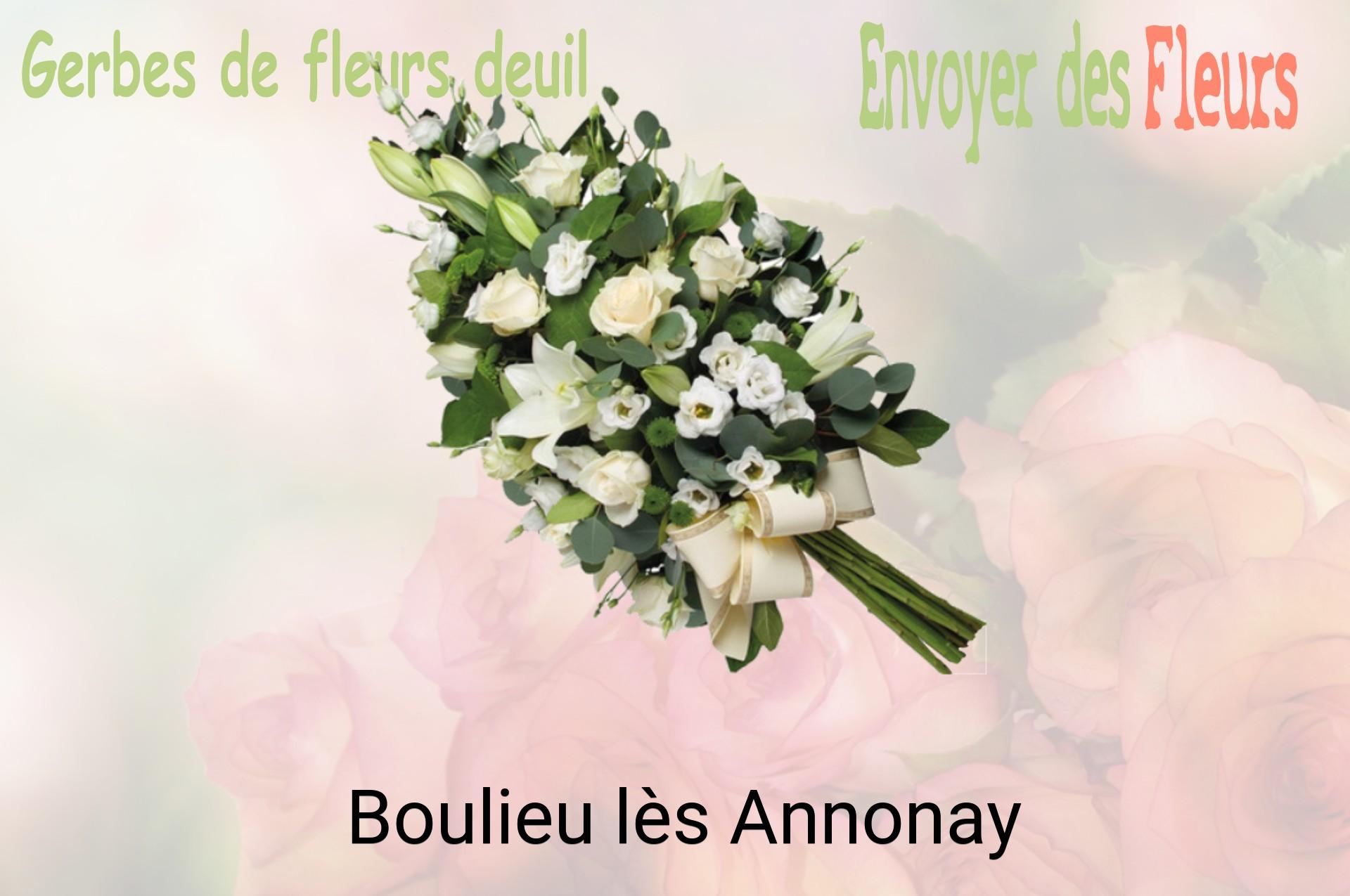 Gerbe de fleurs de deuil livrée à Boulieu-lès-Annonay